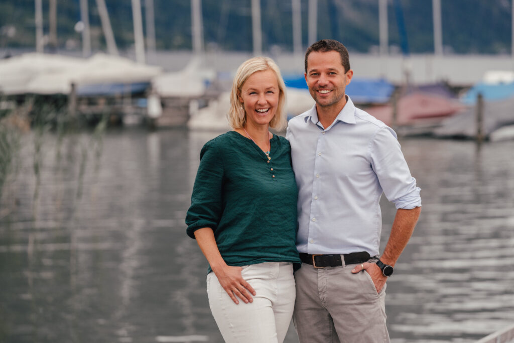 Foto der Gründer von Kerngesund am See - Bernhardt und Katrin Kern